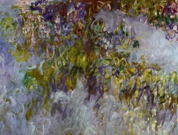 尅勞德 莫奈 Wisteria, left half 尅勞德 莫奈 Wisteria, left half